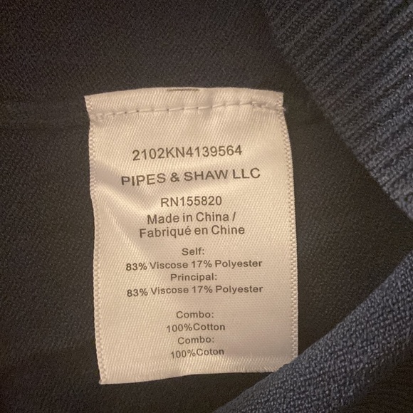 Veronica Beard Women's Roy Mixed Media Pullover Knit Sweater Navy White Size XS - Picture 8 of 13